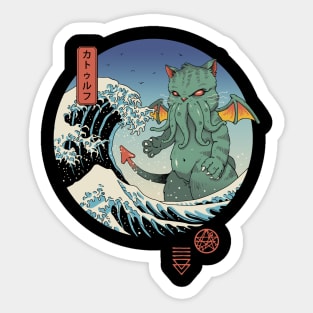 Great Cathulhu Wave Sticker